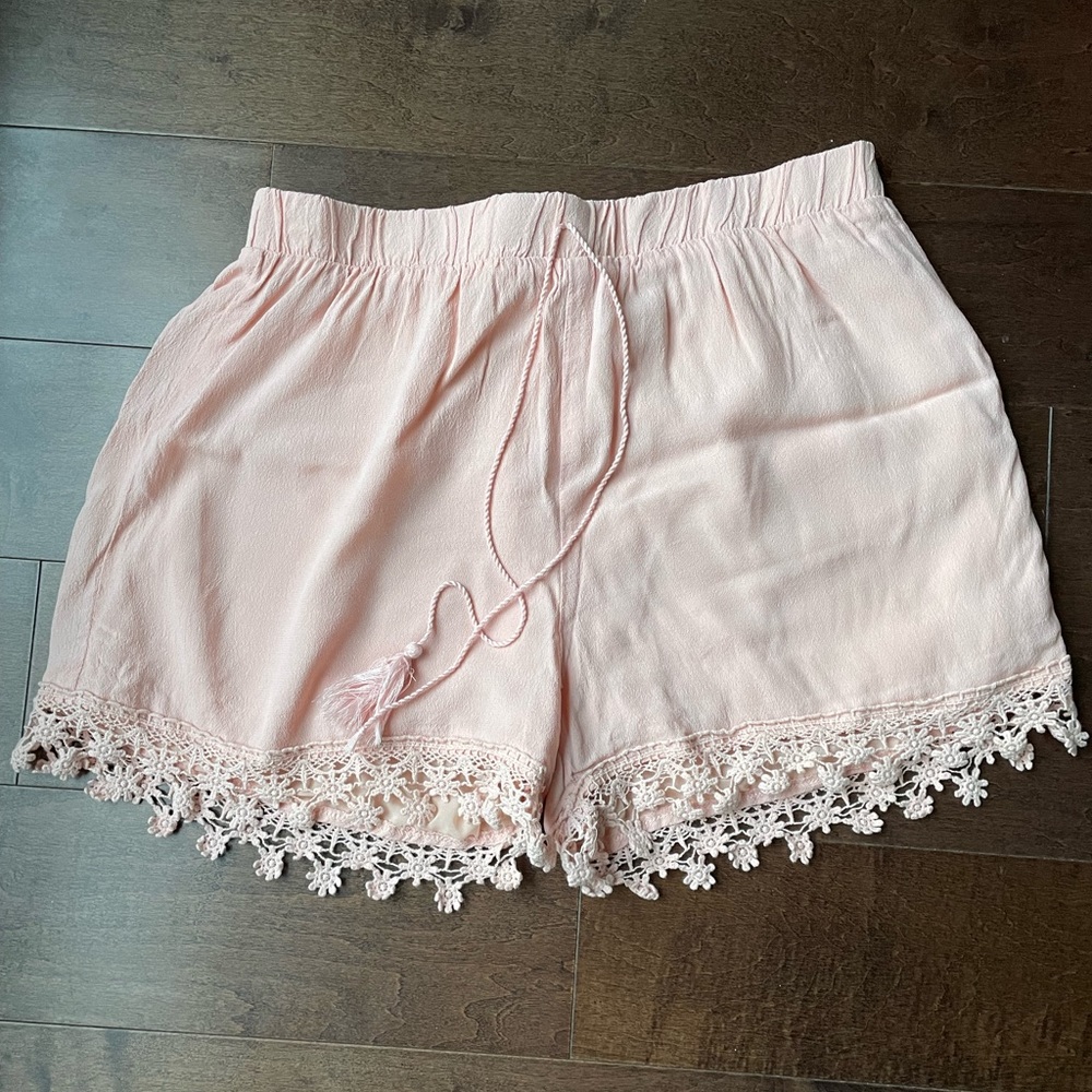 California Moonrise Boho peach shorts